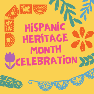 Hispanic Heritage Month Instagram Post in Lemon Yellow Magenta Orange Organic Illustrative Style